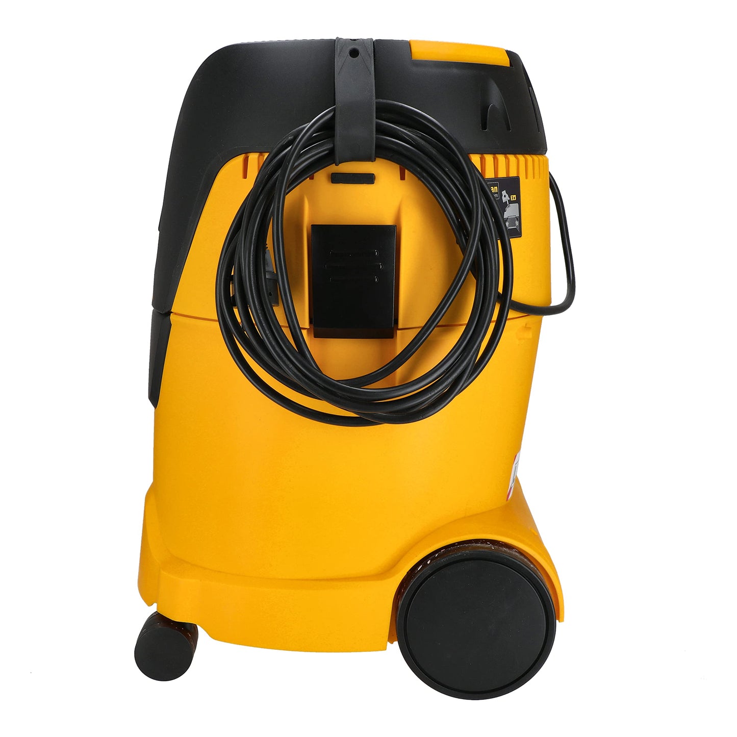 MIRKA Industriestaubsauger 25L – Nass-/Trockensauger, 1000 W, mit Absaugschlauch, Schleifmaschinen-Adapter & Düsenset, Schwarz/Gelb