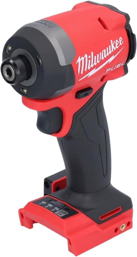Milwaukee 2953-20 18 V Lithium-Ionen, bürstenlos, schnurlos, 1/4 Zoll Sechskant-Schlagschrauber (blankes Werkzeug), Rot