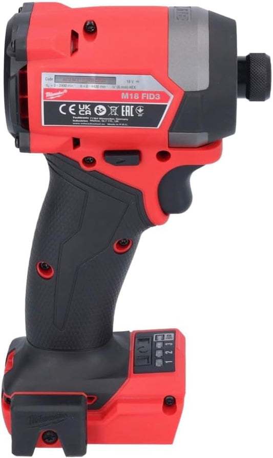 Milwaukee 2953-20 18 V Lithium-Ionen, bürstenlos, schnurlos, 1/4 Zoll Sechskant-Schlagschrauber (blankes Werkzeug), Rot